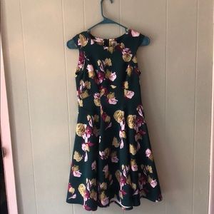 Green Floral Dress by Yoana Baraschi